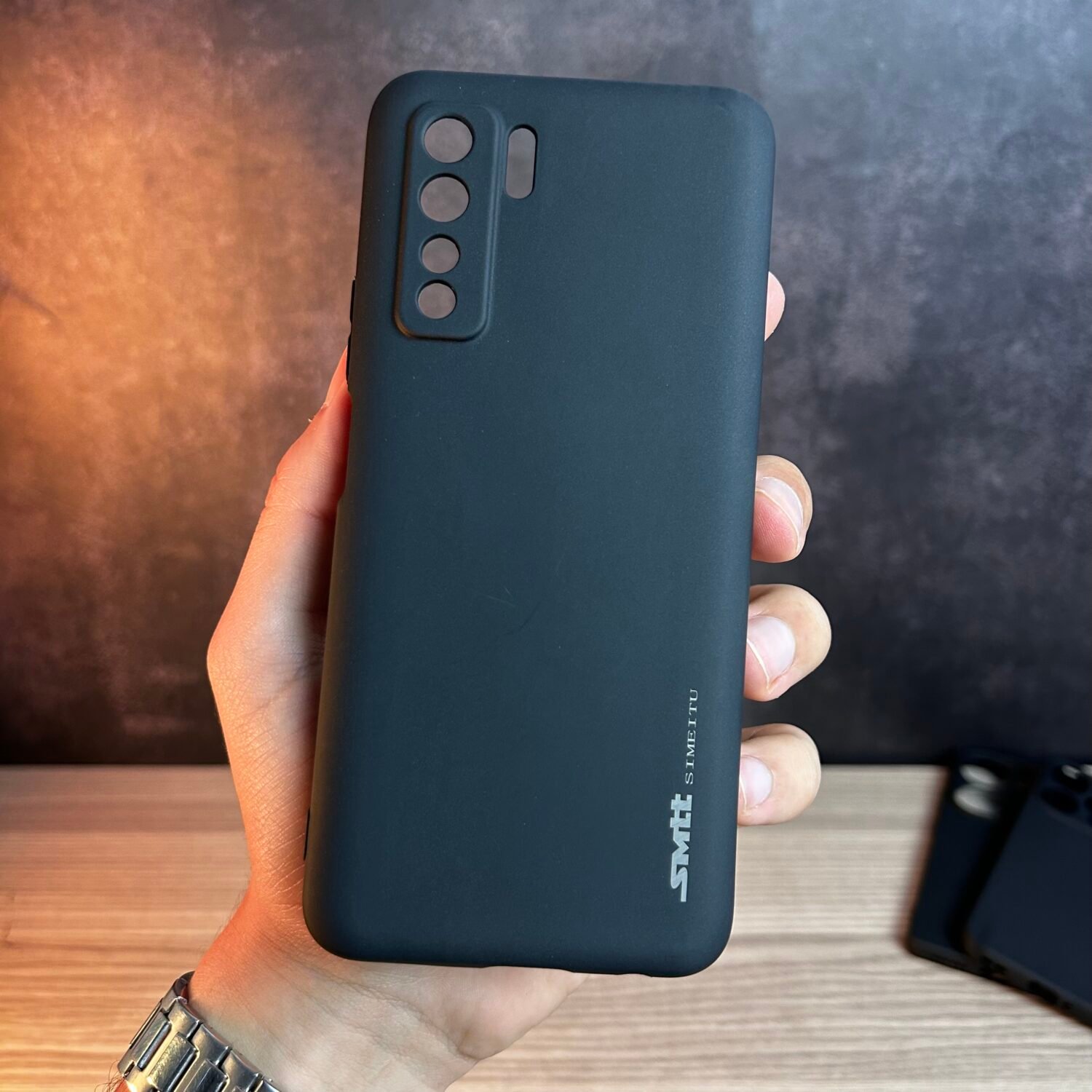 IMG_6638 Huawei P40 Lite 5G - Coque en Silicone Noir Originale SIMEITU