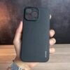 IMG_7215 iPhone 13 Pro Max - Coque en Silicone Noir Originale SIMEITU