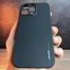iPhone 15 Pro - Coque en Silicone Noir Originale SIMEITU