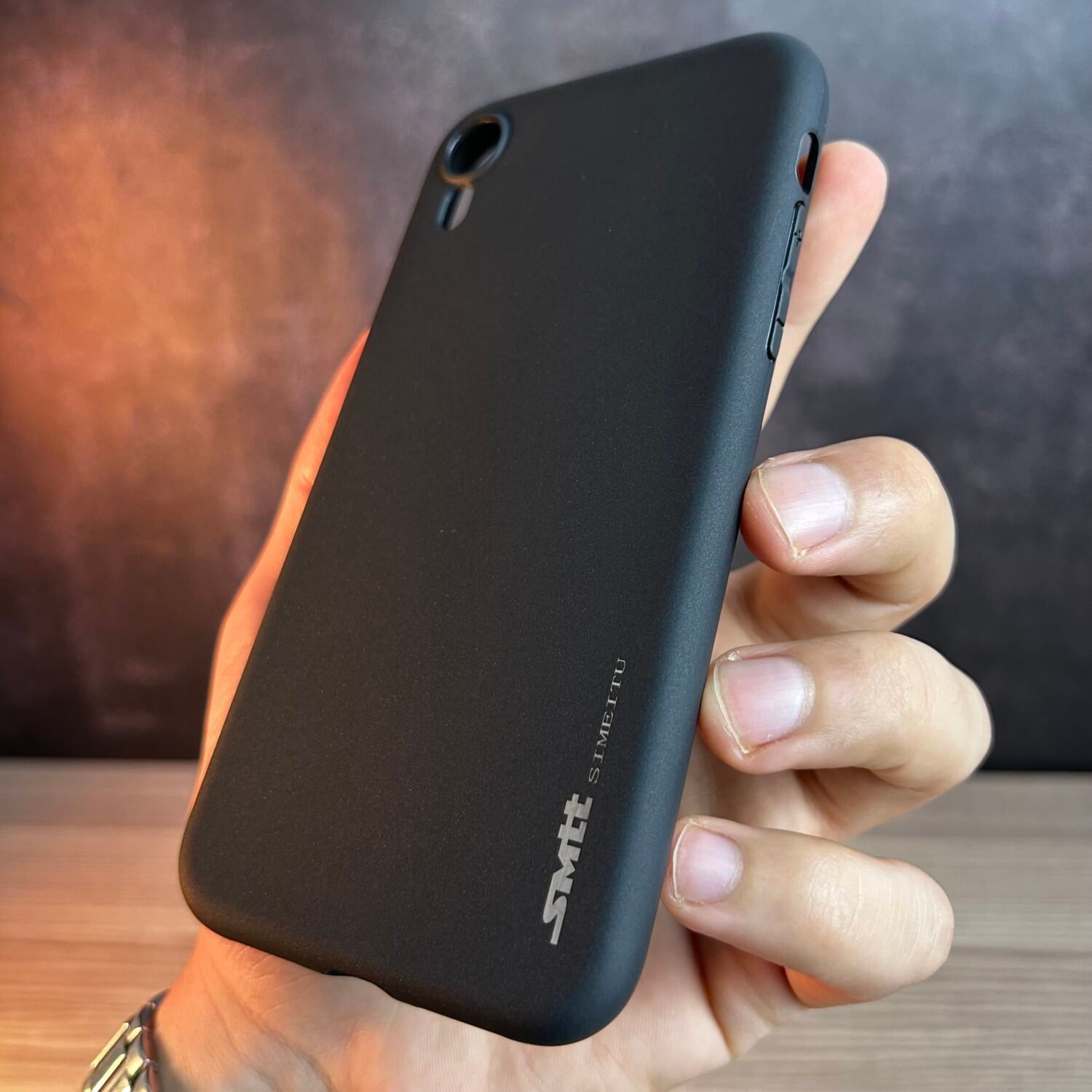 iPhone XR - Coque en Silicone Noir Originale SIMEITU