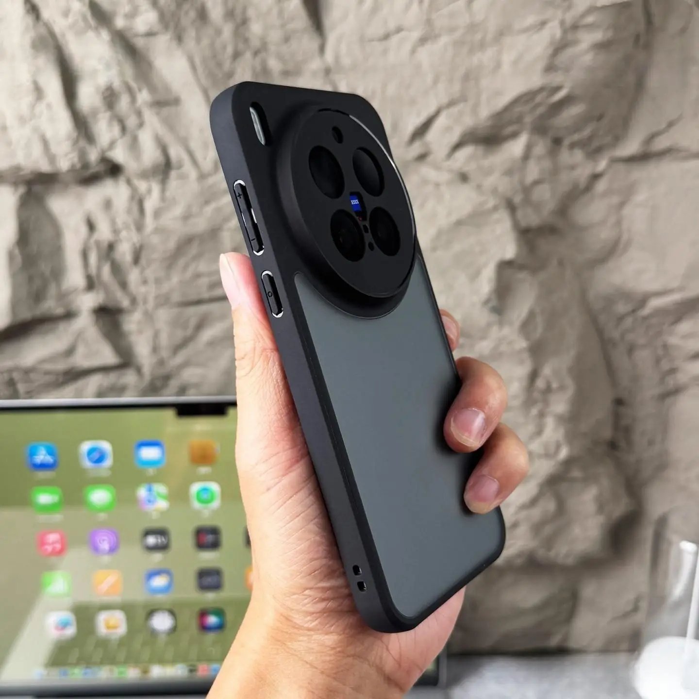 6 Vivo X300 Pro - Coque Avec Dos Mat Fumé