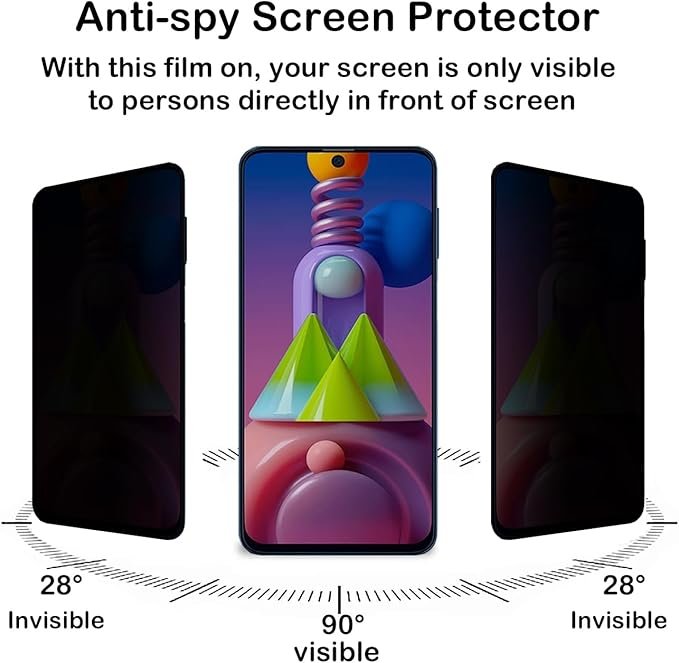 Galaxy M51 - Protection d’Ecran Anti-Espion En Verre ( Privacy Glass )