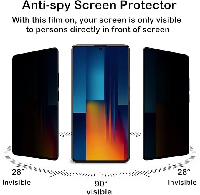 61QJ384t8EL._AC_SX679_ Poco M6 Pro 4G – Protection d’Ecran Anti-Espion En Verre ( Privacy Glass )