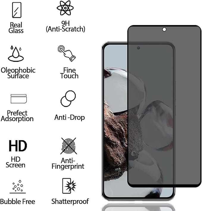 61UMuuA78xL._AC_SX679_ Xiaomi 12T | Xiaomi 12T Pro – Protection d’Ecran Anti-Espion En Verre ( Privacy Glass )