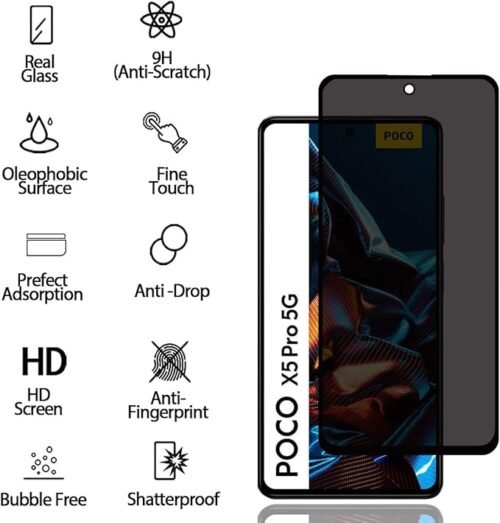 61ZjkN7zthL._AC_SX679_ Poco X5 Pro – Protection d’Ecran Anti-Espion En Verre ( Privacy Glass )