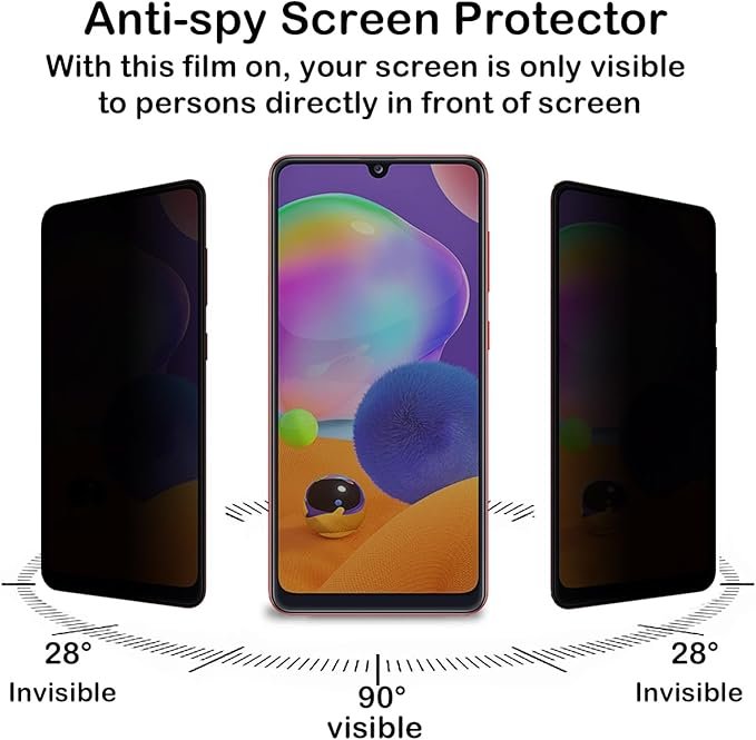 Galaxy A31 5G - Protection d’Ecran Anti-Espion En Verre ( Privacy Glass )
