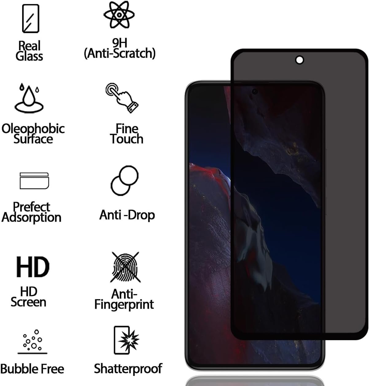 61g7c8Vc5wL._AC_SL1300_ Poco F5 Pro – Protection d’Ecran Anti-Espion En Verre ( Privacy Glass )