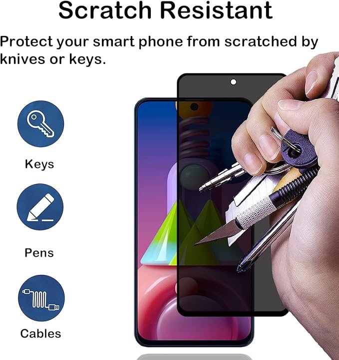 Galaxy M51 - Protection d’Ecran Anti-Espion En Verre ( Privacy Glass )
