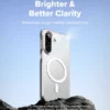 A16Sub3 Galaxy A16 - Coque Transparente Magsafe Haut de Gamme Anti-jaunissement