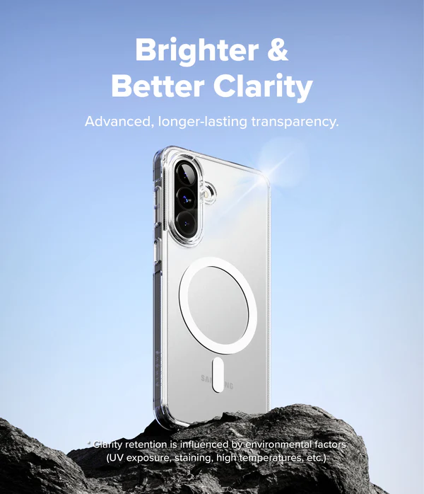 A16Sub3 Galaxy A16 - Coque Transparente Magsafe Haut de Gamme Anti-jaunissement