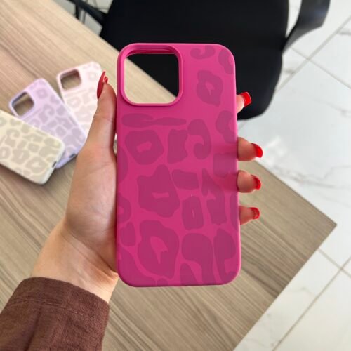 iPhone 14 Pro Max - Coque en Silicone Haut de Gamme Motif Léopard