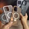 Photo 25-05-2026 3 40 13 PM iPhone 16 Pro Max - Coque Magnétique Transparente Mate avec Support Rotatif 360°