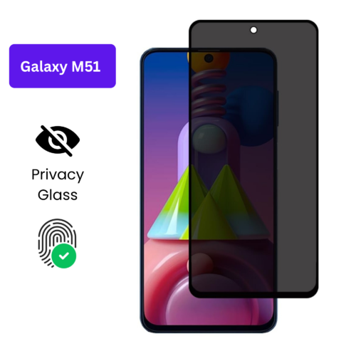 Galaxy M51 - Protection d’Ecran Anti-Espion En Verre ( Privacy Glass )