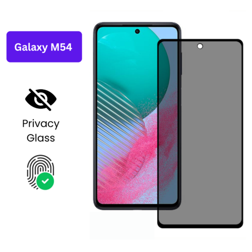 Vivo Y1S Vivo Y90 (14) Galaxy M54 - Protection d’Ecran Anti-Espion En Verre ( Privacy Glass )