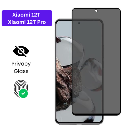 Vivo Y1S Vivo Y90 (18) Xiaomi 12T | Xiaomi 12T Pro – Protection d’Ecran Anti-Espion En Verre ( Privacy Glass )