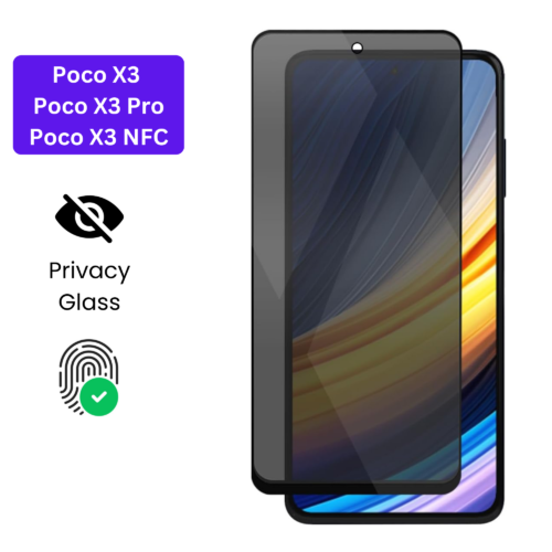 Vivo Y1S Vivo Y90 (22) Poco X3 | Poco X3 Pro | Poco X3 NFC – Protection d’Ecran Anti-Espion En Verre ( Privacy Glass )