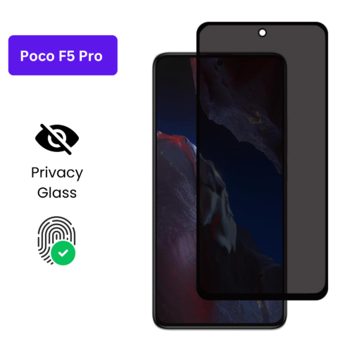 Vivo Y1S Vivo Y90 (24) Poco F5 Pro – Protection d’Ecran Anti-Espion En Verre ( Privacy Glass )
