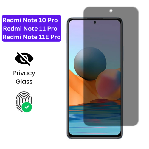 Vivo Y1S Vivo Y90 (31) Redmi Note 10 Pro | Note 11 Pro | Note 11E Pro – Protection d’Ecran Anti-Espion En Verre ( Privacy Glass )