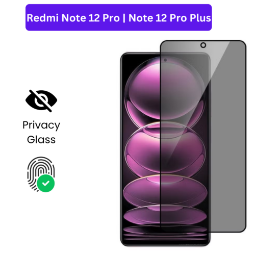Vivo Y1S Vivo Y90 (32) Redmi Note 12 Pro | Note 12 Pro Plus – Protection d’Ecran Anti-Espion En Verre ( Privacy Glass )