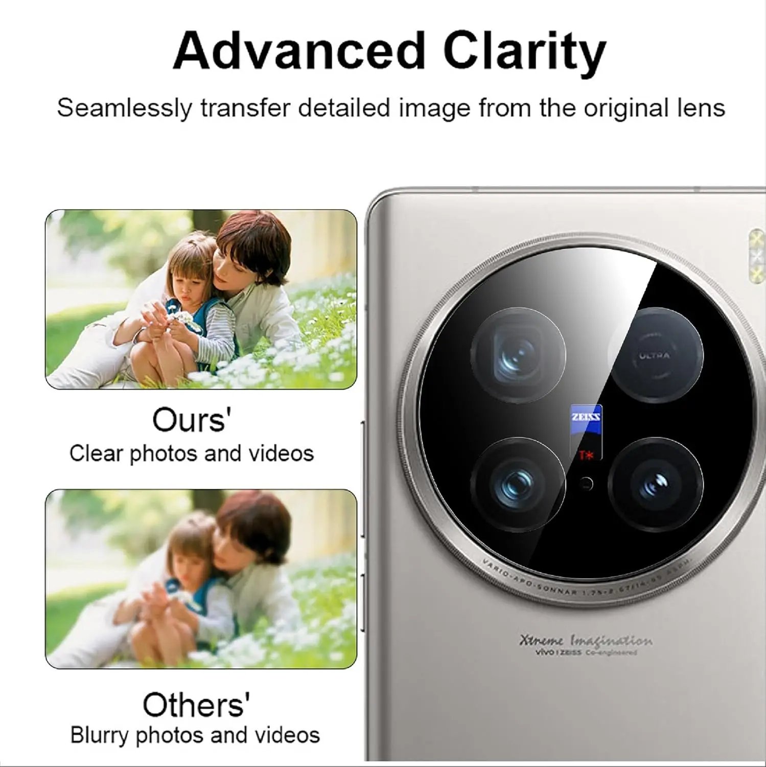 3 Vivo X100 Ultra - Lentilles Protection d'Objectif Caméra