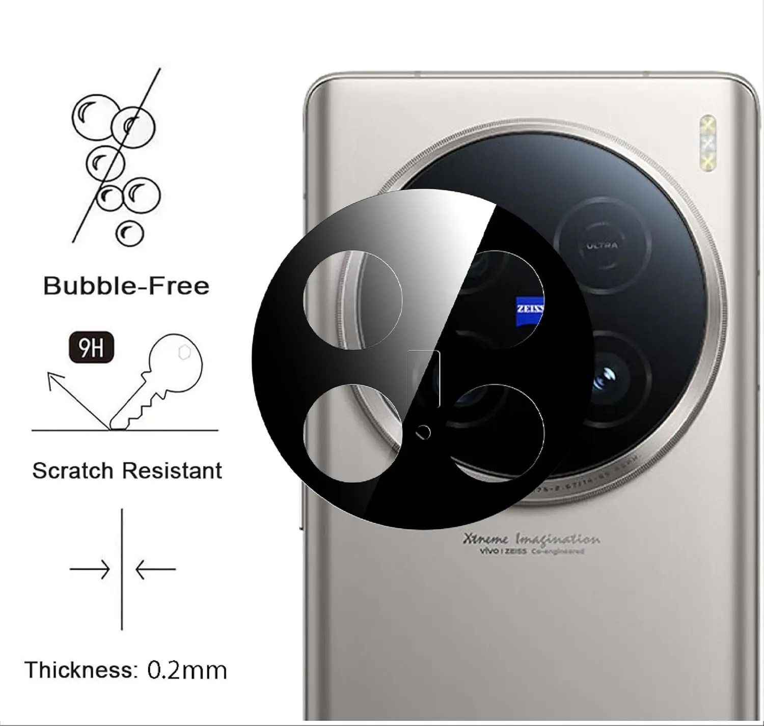 6 Vivo X100 Ultra - Lentilles Protection d'Objectif Caméra