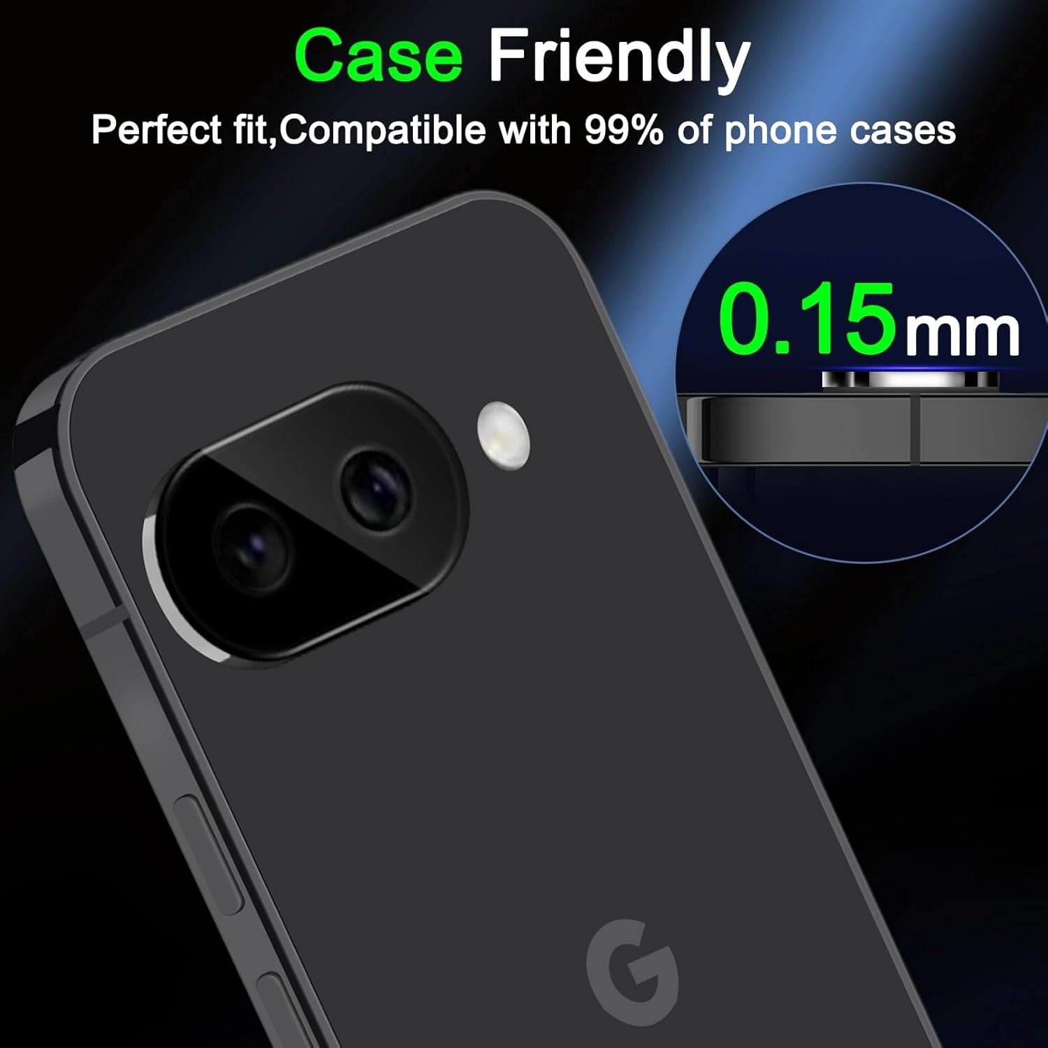 Pixel 9A - Lentilles Protection d'Objectif Caméra
