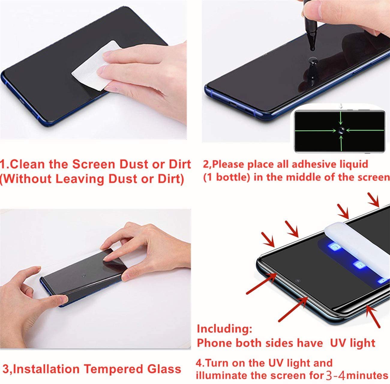 71l8BNxJnwL Galaxy S20 Ultra - Protection d'écran En Verre ( UV Glass )