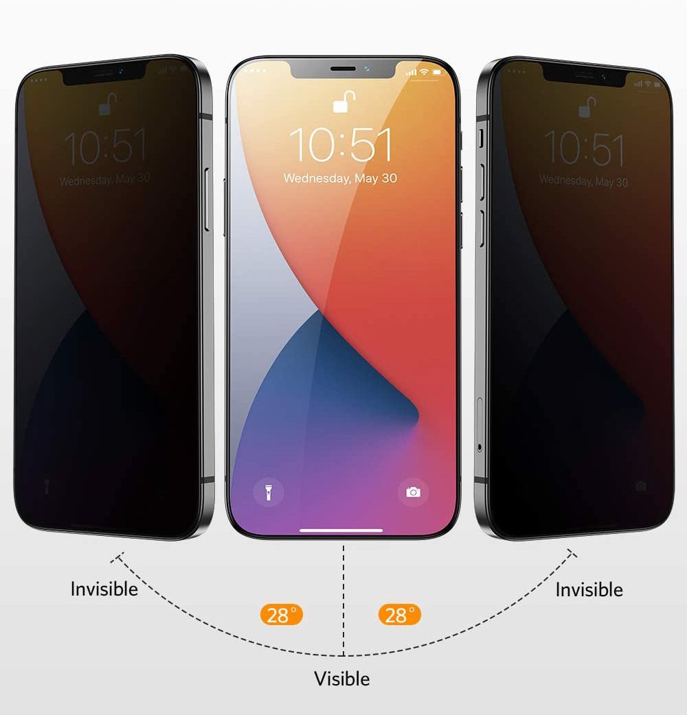 NEVOGLASS-3D-PRIVACY-2 iPhone 12 | iPhone 12 Pro – Protection d’Ecran Anti-Espion En Verre ( Privacy Glass )