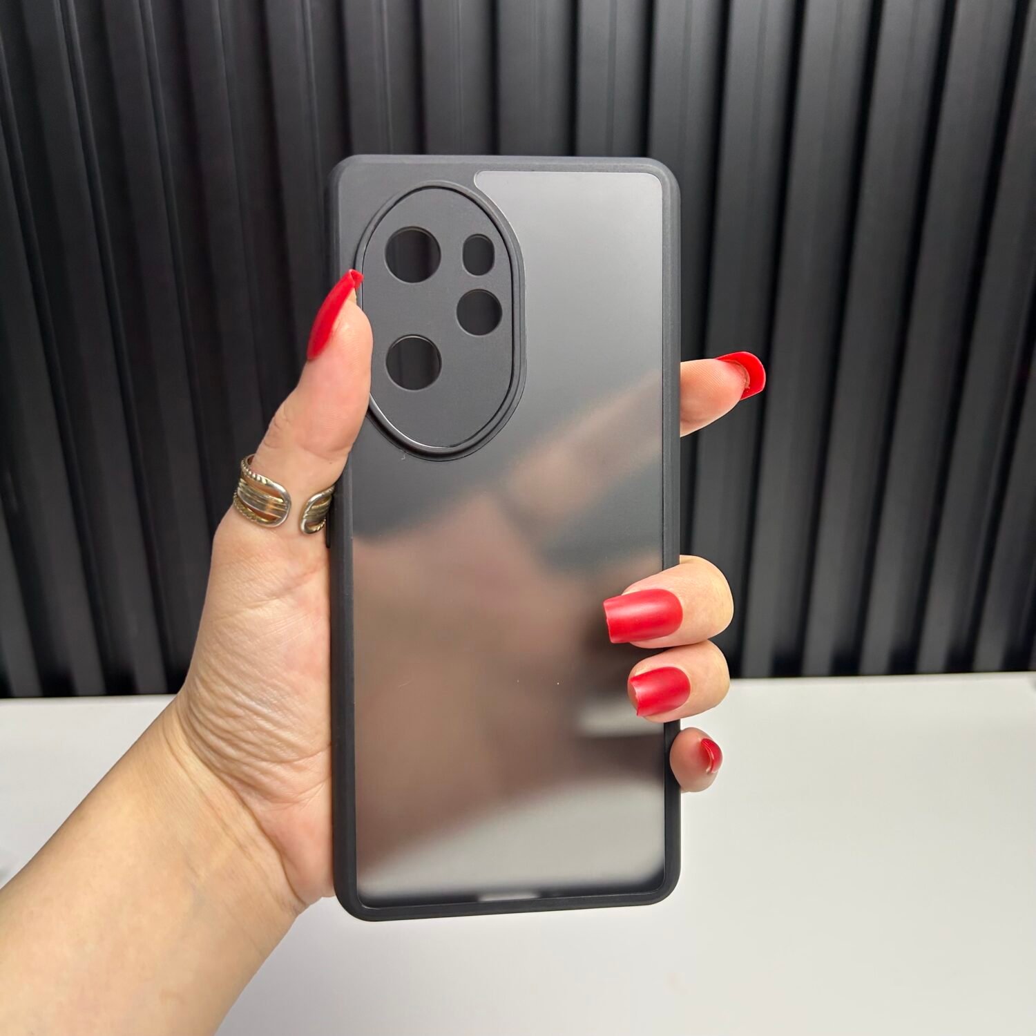 Honor 100 Pro - Coque Avec Dos Mat Fumé