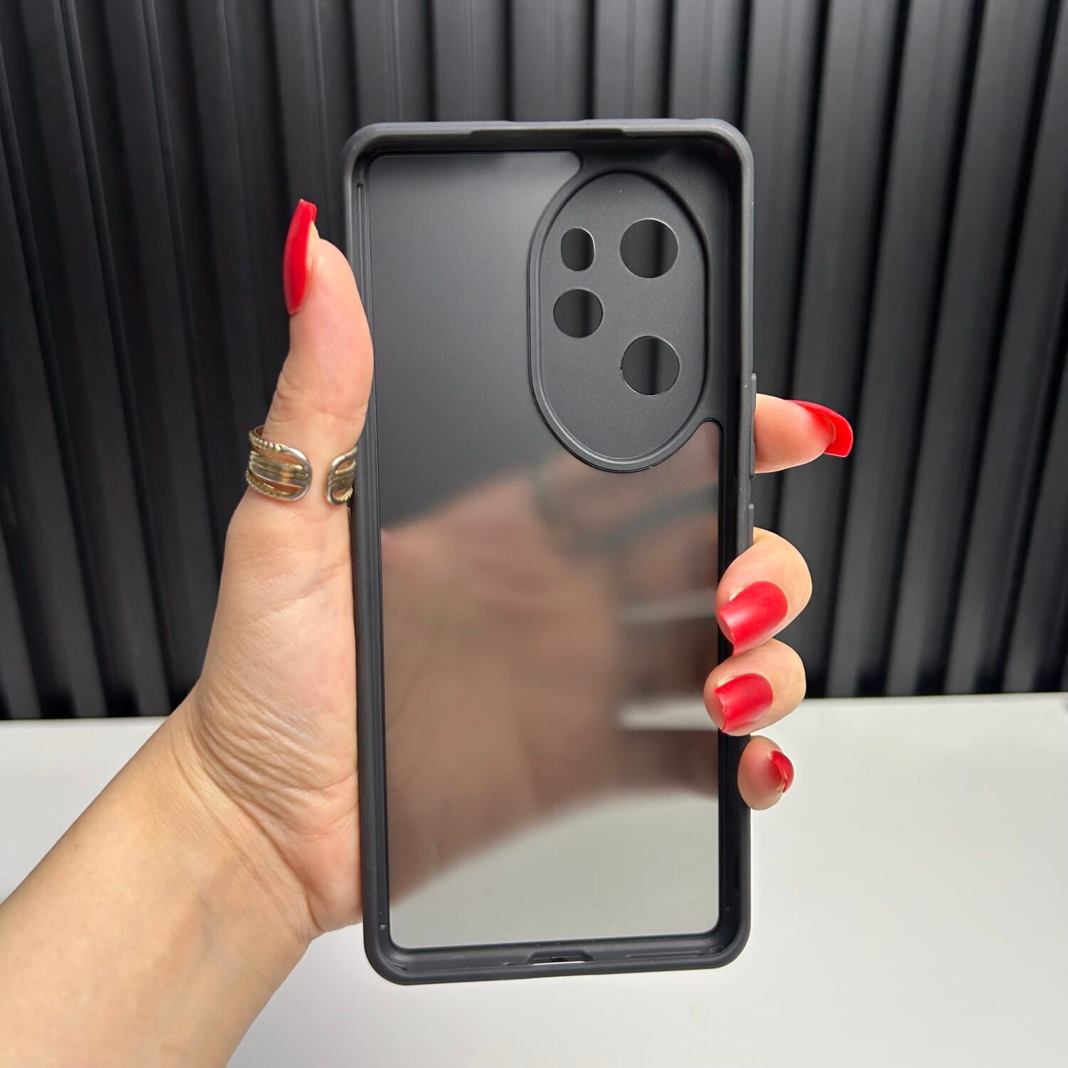Honor 100 Pro - Coque Avec Dos Mat Fumé
