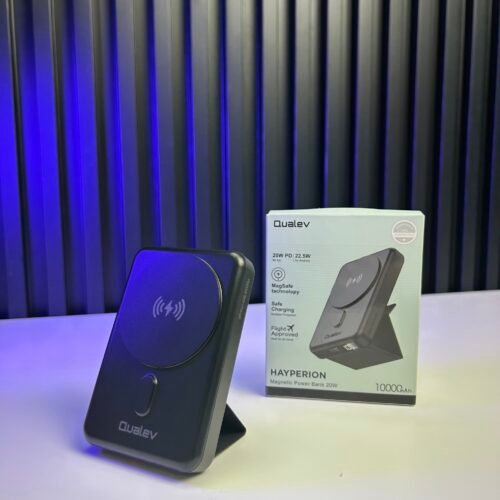 Photo 30-07-2026 11 01 33 AM PowerBank Qualev Hyperion 10000 mAh avec Support et Recharge Sans Fil