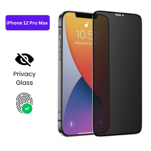 Vivo Y1S Vivo Y90 (10) iPhone 12 Pro Max – Protection d’Ecran Anti-Espion En Verre ( Privacy Glass )