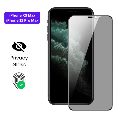 Vivo Y1S Vivo Y90 (8) iPhone XS Max | iPhone 11 Pro Max – Protection d’Ecran Anti-Espion En Verre ( Privacy Glass )