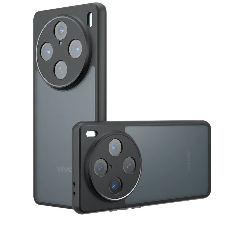 1 Vivo X100 Pro - Coque Avec Dos Mat Fumé