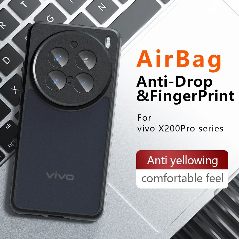 Vivo X200 Pro - Coque Avec Dos Mat Fumé