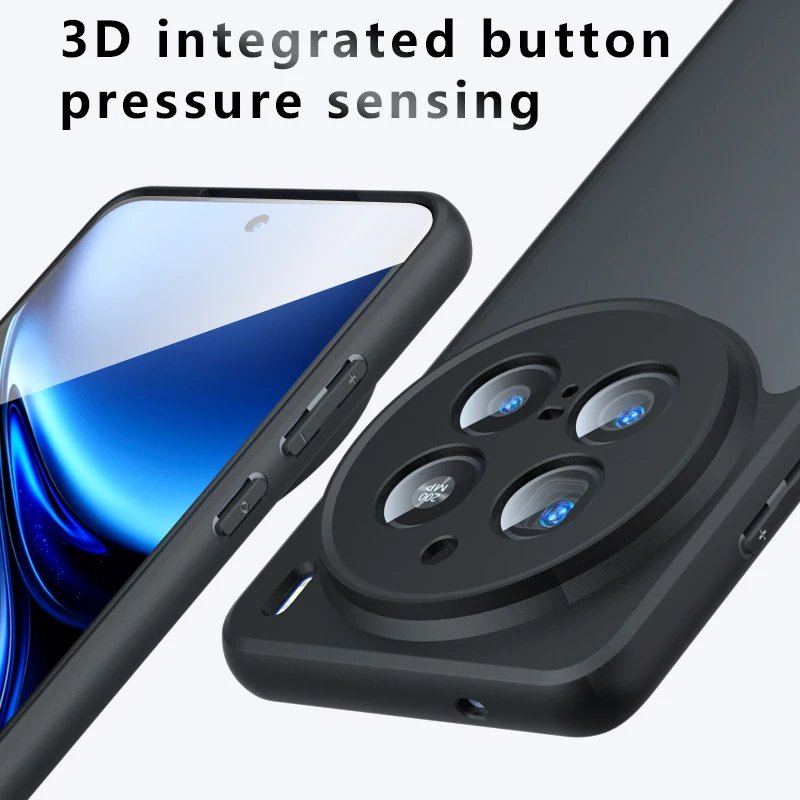 Vivo X200 Pro - Coque Avec Dos Mat Fumé