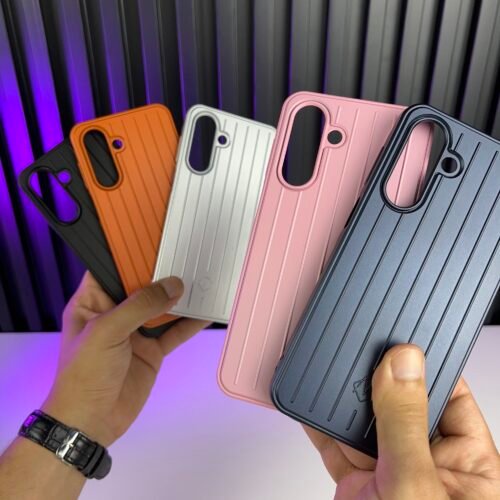 IMG_0546 Galaxy A17 - Coque en Silicone avec Dos Rigide Design Bagage de Luxe RMWA