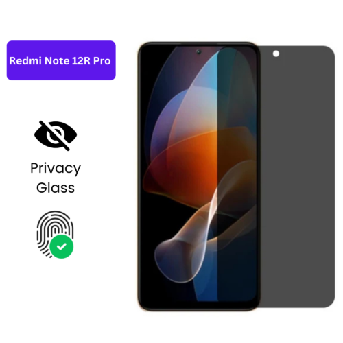 Redmi Note 12R Pro – Protection d’Ecran Anti-Espion En Verre ( Privacy Glass )