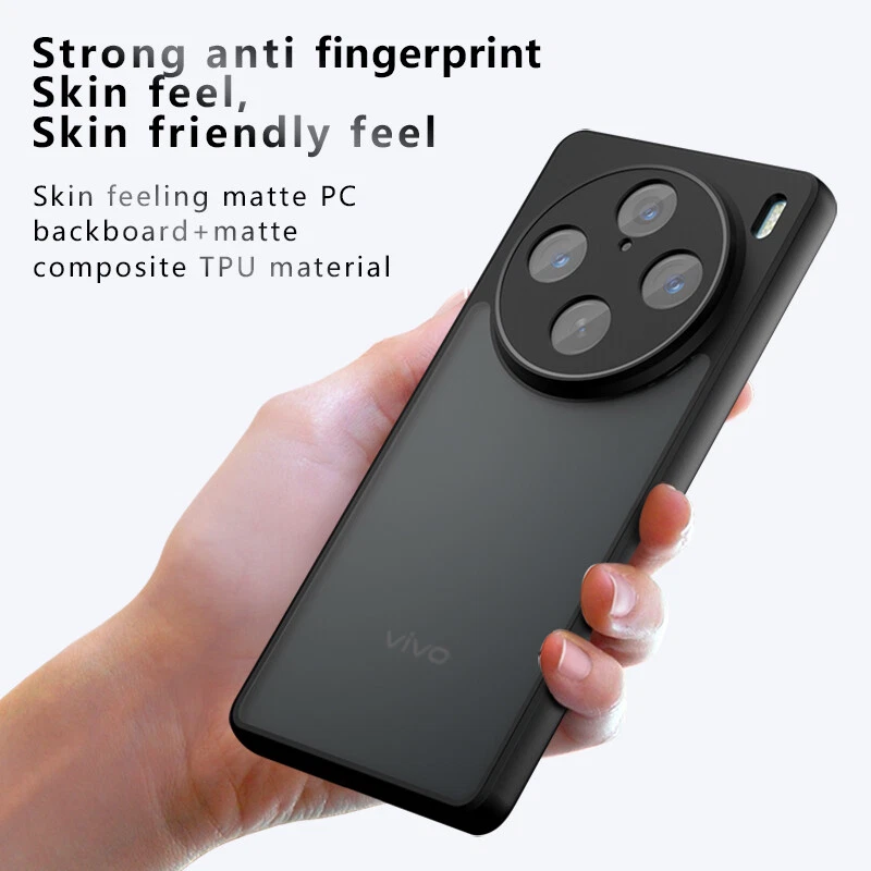 Vivo X100 Pro - Coque Avec Dos Mat Fumé
