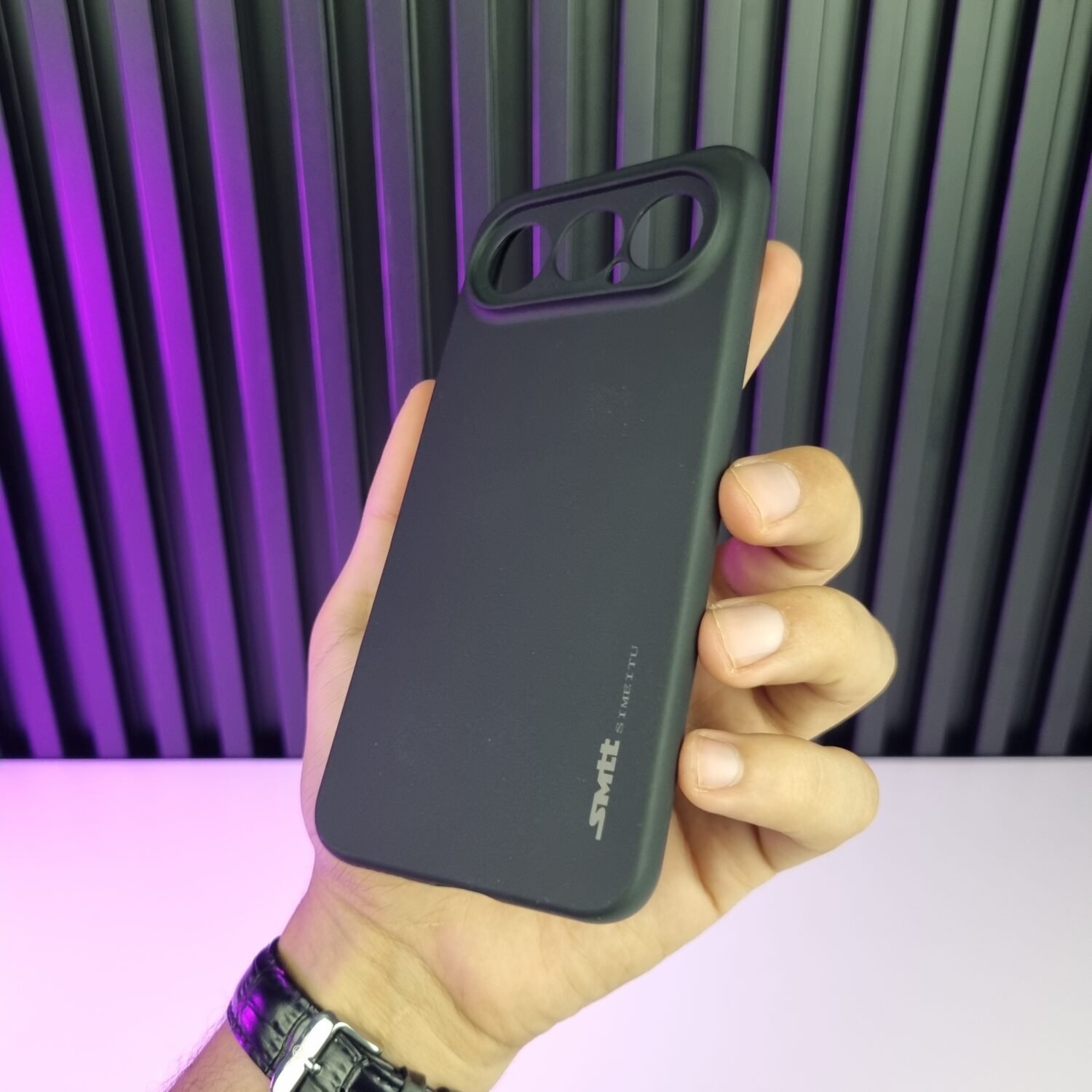 20261013_144003 Honor 500 Pro - Coque en Silicone Noir Originale SIMEITU