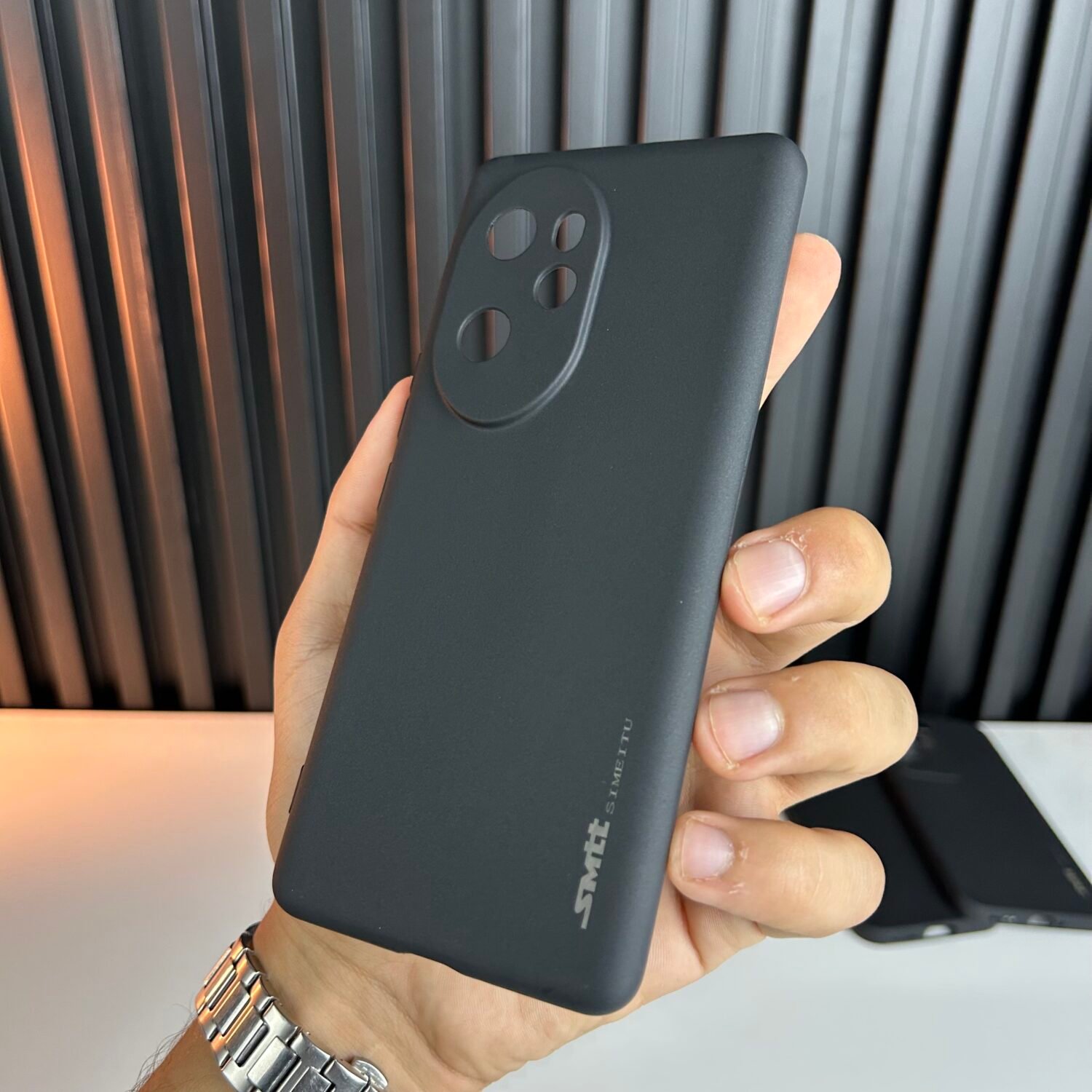 IMG_0605 Honor 100 Pro - Coque en Silicone Noir Originale SIMEITU