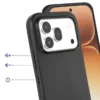 back-mat-bk-h600x-3 Honor 600 Pro - Coque en Silicone Noir Originale SIMEITU