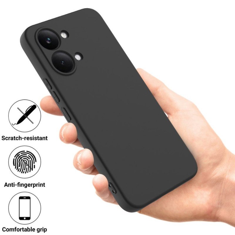 coque-poco-x8-pro-max-5g-silicone-liquide-a-laniere Poco X8 Pro Max | Redmi Turbo 5 Max - Coque en Silicone Noir Originale SIMEITU